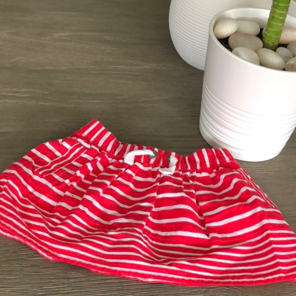 10/$40 Oshkosh Americana Striped Cotton Skirt | Red White